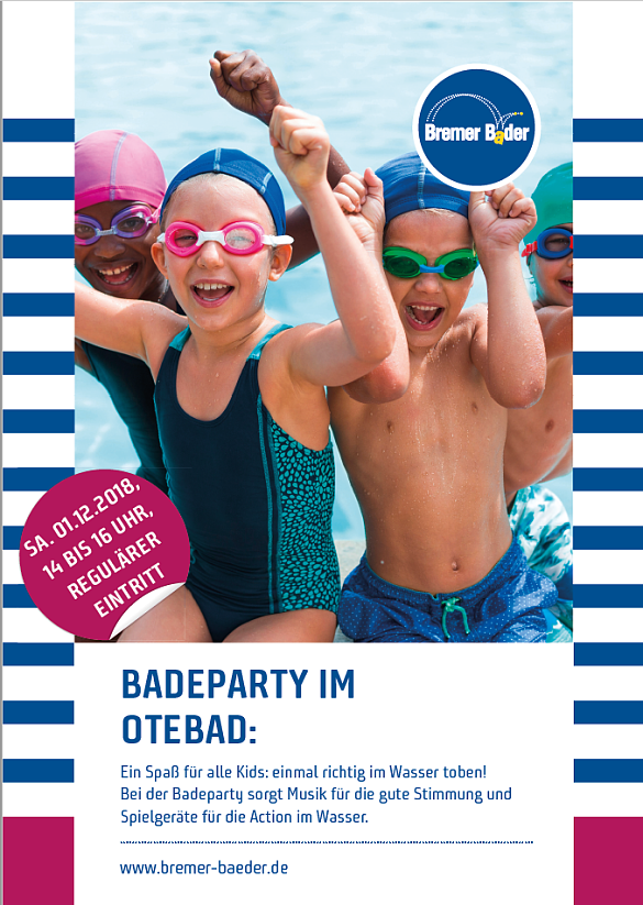Plakat Badeparty OTe-Bad Dezember 2018