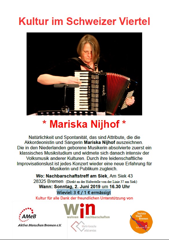 Einladungsflyer Mariska Nijhof