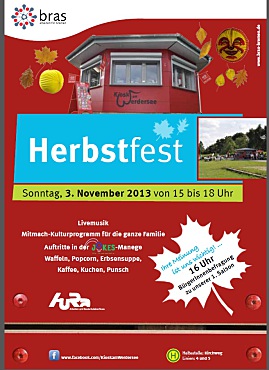 Plakat Herbstfest am Deichschart-Kiosk