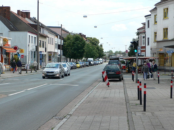 Die Kornstraße in Huckelriede